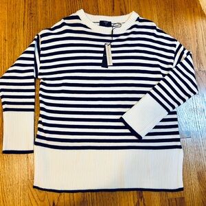 Striped Navy & White Sweater
